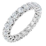 Platinum 2 CTW Natural Diamond Eternity Band