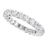 Platinum 2 CTW Natural Diamond Eternity Band