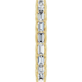 14K Yellow 9/10 CTW Natural Diamond Eternity Band Size 7