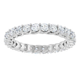 14K White 1 1/2 CTW Natural Diamond Eternity Band