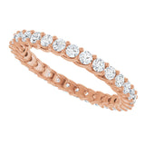 14K Rose 9/10 CTW Lab-Grown Diamond Eternity Band