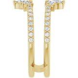 14K Yellow Lab-Grown Diamond Ring