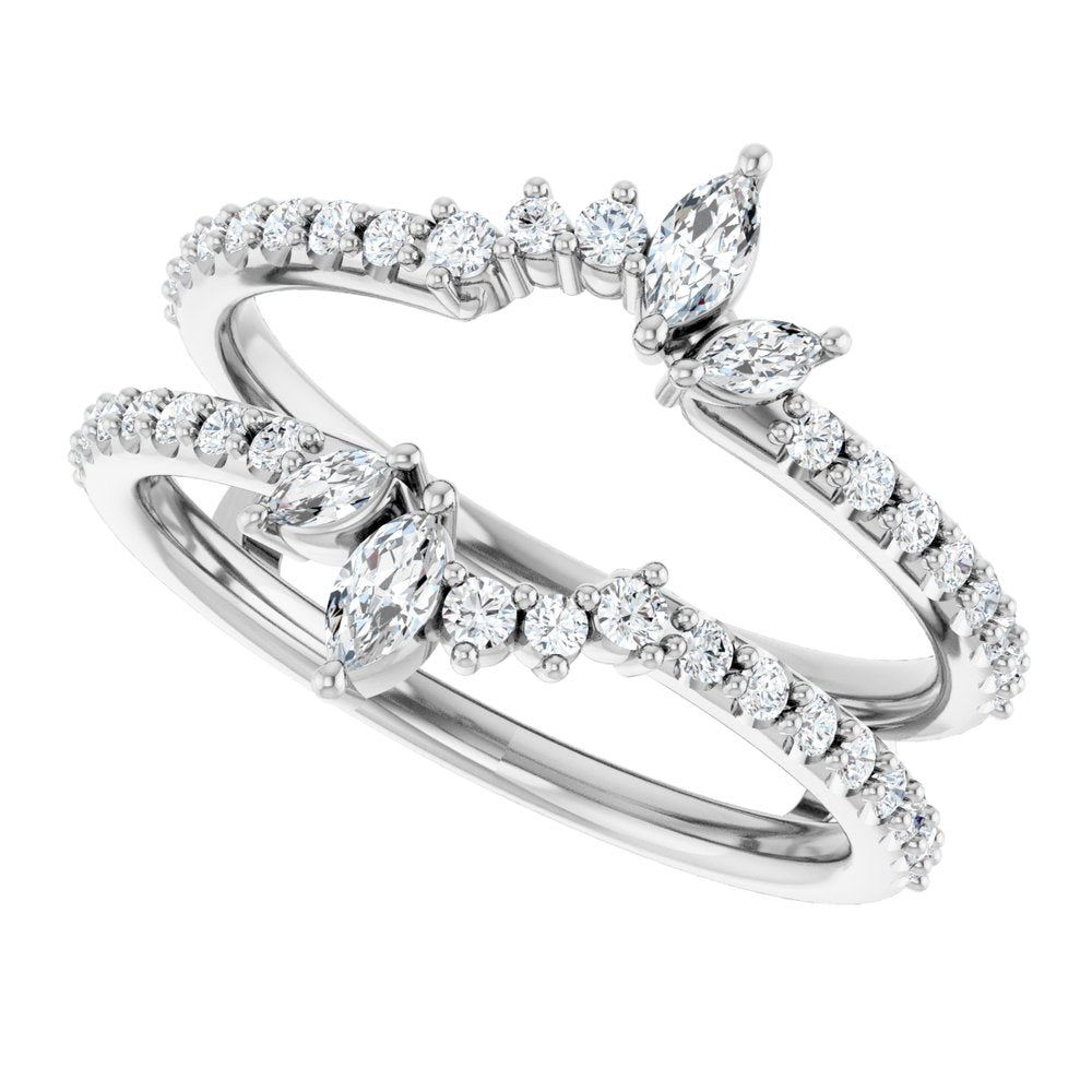 14K White Lab-Grown Diamond Ring