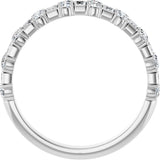 14K White 9/10 CTW Lab-Grown Diamond Anniversary Band