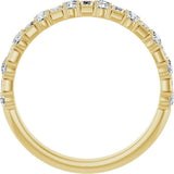 14K Yellow Gold 9/10 CTW Lab-Grown Diamond Anniversary Band