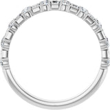 14K White Gold 9/10 CTW Natural Diamond Anniversary Band  