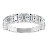 14K White Gold 9/10 CTW Lab-Grown Diamond Anniversary Band