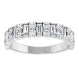 14K White 9/10 CTW Lab-Grown Diamond Anniversary Band