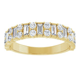 14K Yellow 9/10 CTW Lab-Grown Diamond Anniversary Band