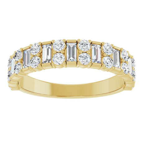 14K Yellow Gold 9/10 CTW Lab-Grown Diamond Anniversary Band