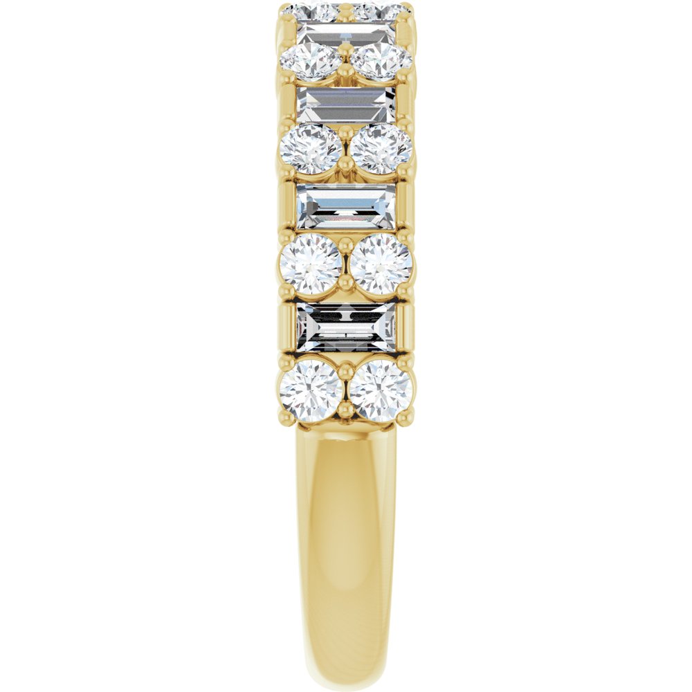 14K Yellow Gold 9/10 CTW Lab-Grown Diamond Anniversary Band