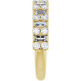14K Yellow Gold 9/10 CTW Lab-Grown Diamond Anniversary Band