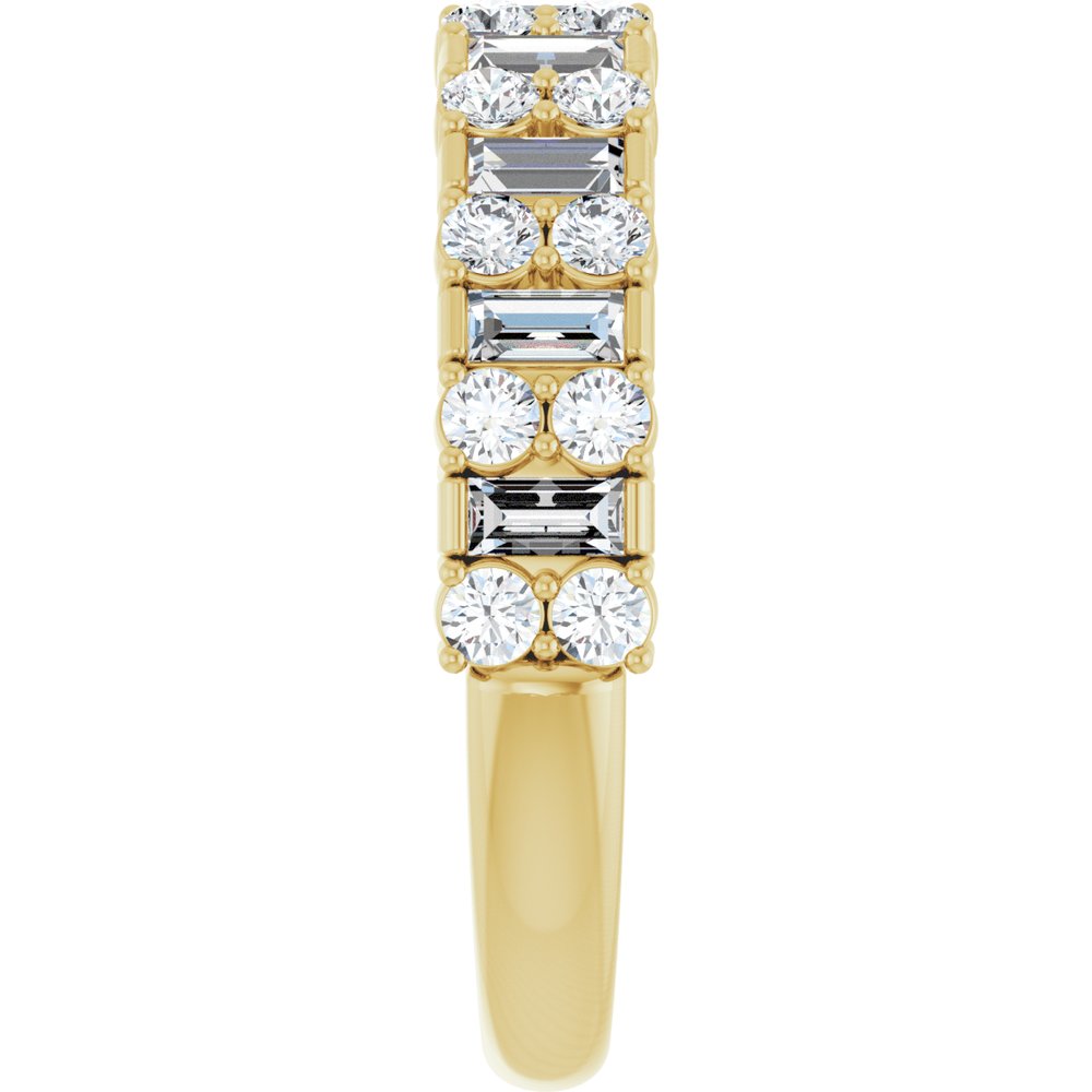 14K Yellow 9/10 CTW Lab-Grown Diamond Anniversary Band