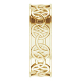 14K Yellow 7 mm Celtic-Inspired Band