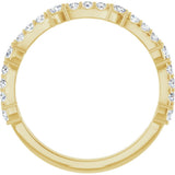 14K Yellow 1/2 CTW Natural Diamond Anniversary Band