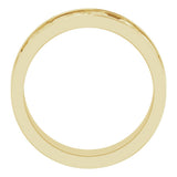 14K Yellow 7 mm Celtic-Inspired Flat Band Size 8