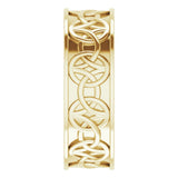 14K Yellow 7 mm Celtic-Inspired Flat Band Size 8