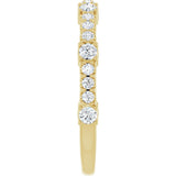 14K Yellow 1/2 CTW Natural Diamond Anniversary Band