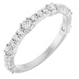 14K White 1/2 CTW Natural Diamond Anniversary Band 