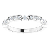 14K White 1/5 CTW Natural Diamond Anniversary Band