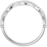 14K White 1/5 CTW Natural Diamond Anniversary Band