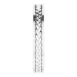Platinum 3 mm Woven Design Band  Size 6
