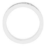 14K White Gold 6 mm Celtic-Inspired Flat Band Size 10