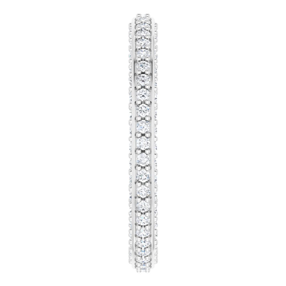 14K White 5/8 CTW Natural Diamond Eternity Band