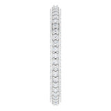 14K White 5/8 CTW Natural Diamond Eternity Band