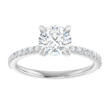 14K White Gold 1 1/5 CTW Lab-Grown Diamond Engagement Ring
