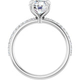 14K White Gold 1 3/4 CTW Lab-Grown Diamond Engagement Ring