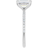 14K White Gold 1 9/10 CTW Lab-Grown Diamond Engagement Ring