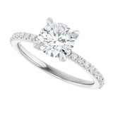 14K White Gold 1 1/5 CTW Lab-Grown Diamond Engagement Ring