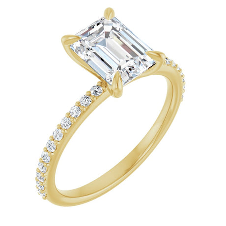 14K Yellow Gold 1 9/10 CTW Lab-Grown Diamond Engagement Ring