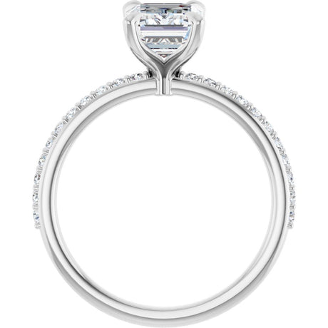 14K White Gold 1 9/10 CTW Lab-Grown Diamond Engagement Ring
