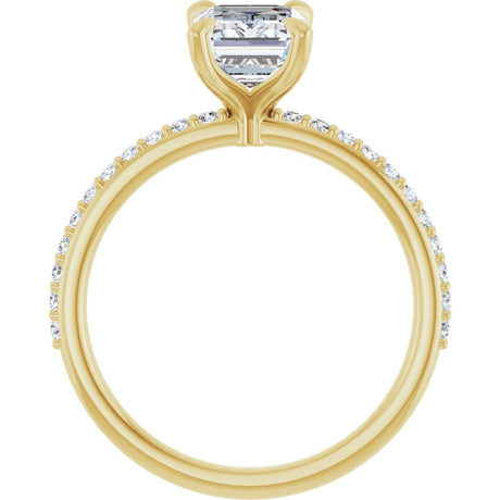 14K Yellow Gold 1 9/10 CTW Lab-Grown Diamond Engagement Ring