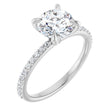 14K White Gold 1 3/4 CTW Lab-Grown Diamond Engagement Ring
