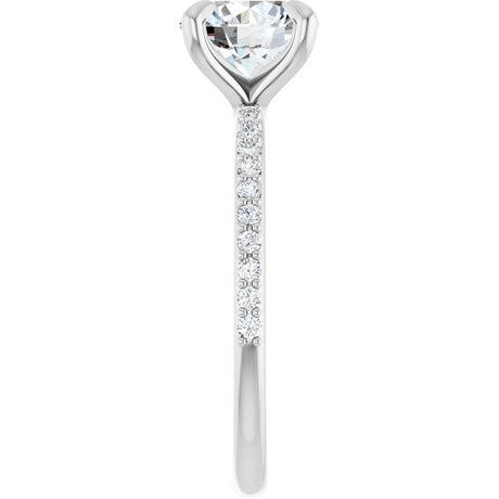 14K White Gold 1 3/4 CTW Lab-Grown Diamond Engagement Ring