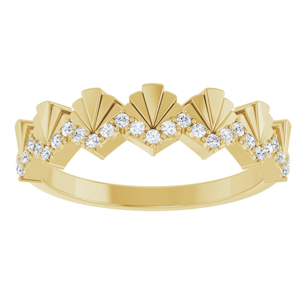 14K Yellow 1/6 CTW Natural Diamond Anniversary Band