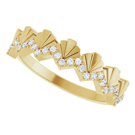 14K Yellow 1/6 CTW Natural Diamond Anniversary Band