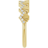 14K Yellow 1/6 CTW Natural Diamond Anniversary Band