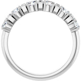 14K White 1 CTW Natural Diamond Anniversary Band