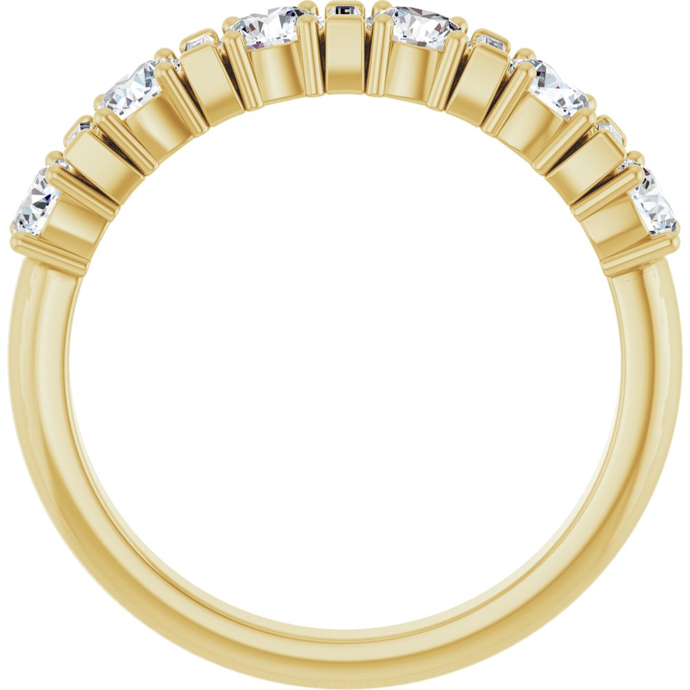 14K Yellow 1 CTW Natural Diamond Anniversary Band