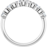 14K White 1 CTW Lab-Grown Diamond Anniversary Band
