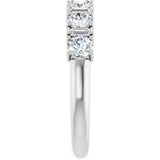 14K White 1 CTW Natural Diamond Anniversary Band