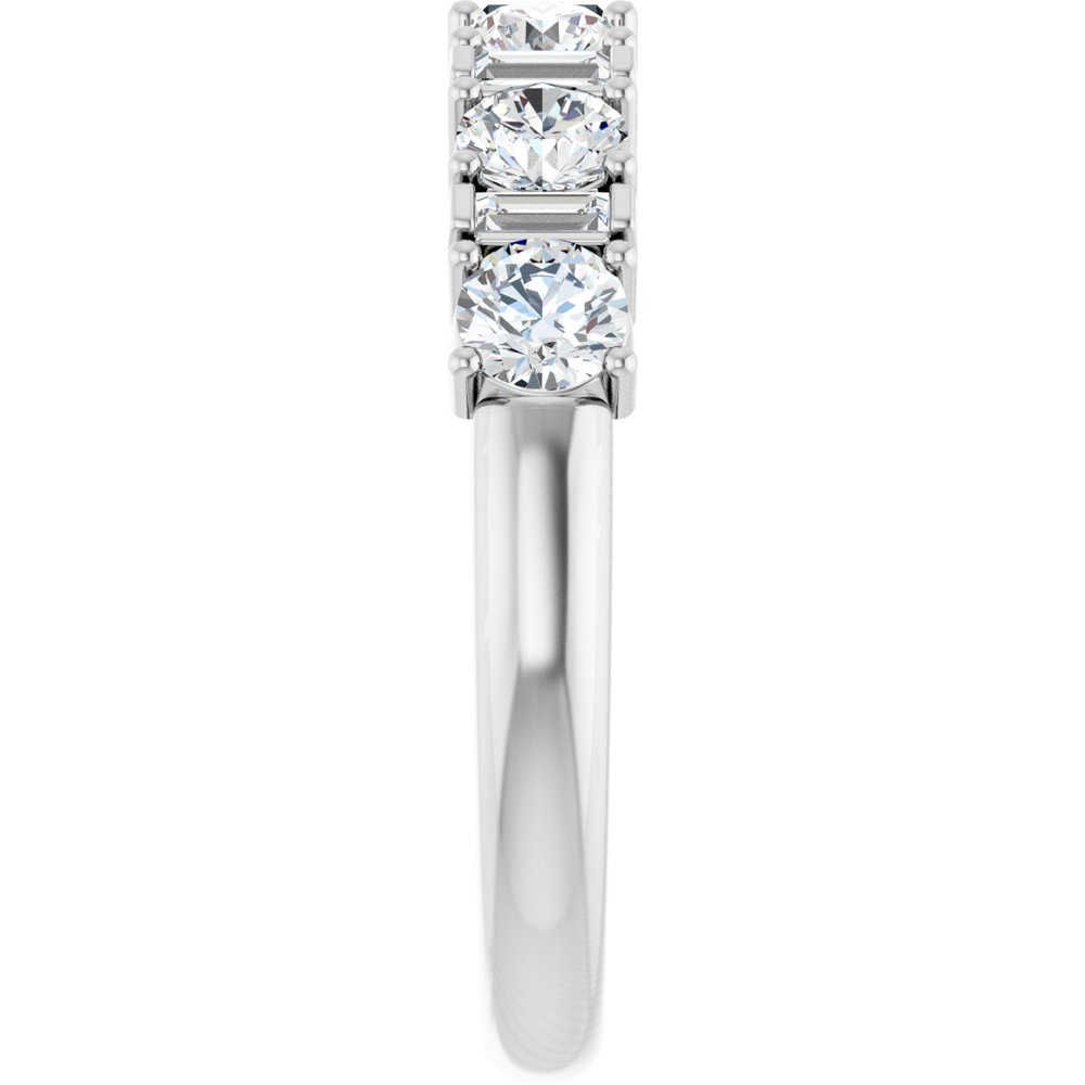 14K White 1/2 CTW Natural Diamond Anniversary Band