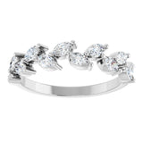 14K White 5/8 CTW Natural Diamond Anniversary Band