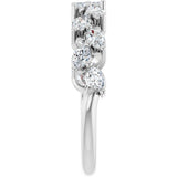 14K White Gold 5/8 CTW Lab-Grown Diamond Anniversary Band