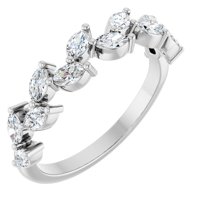 14K White Gold 5/8 CTW Lab-Grown Diamond Anniversary Band