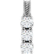 14K White Gold 5/8 CTW Lab-Grown Diamond Pendant